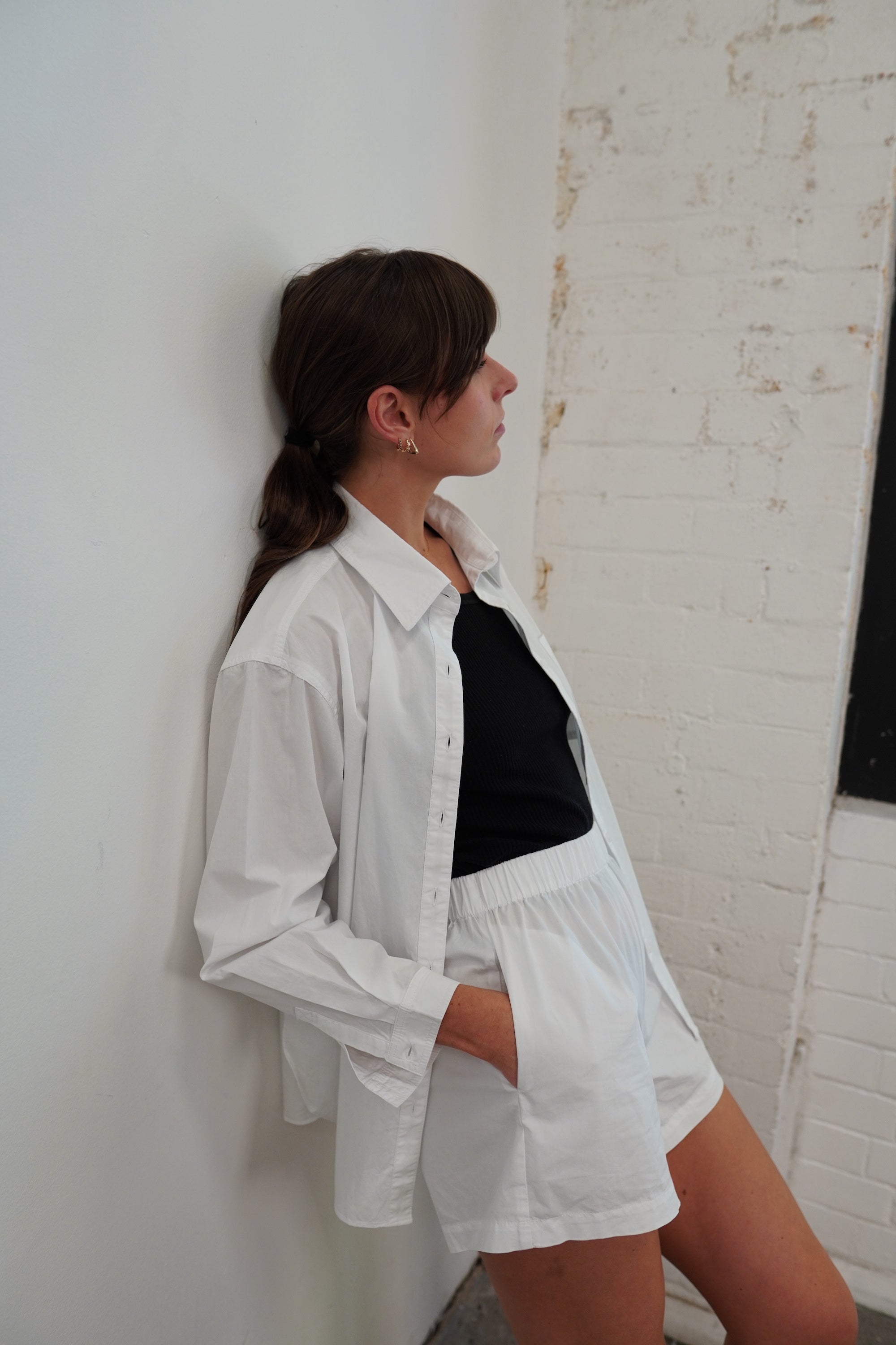 Daily Set Cotton Short - White