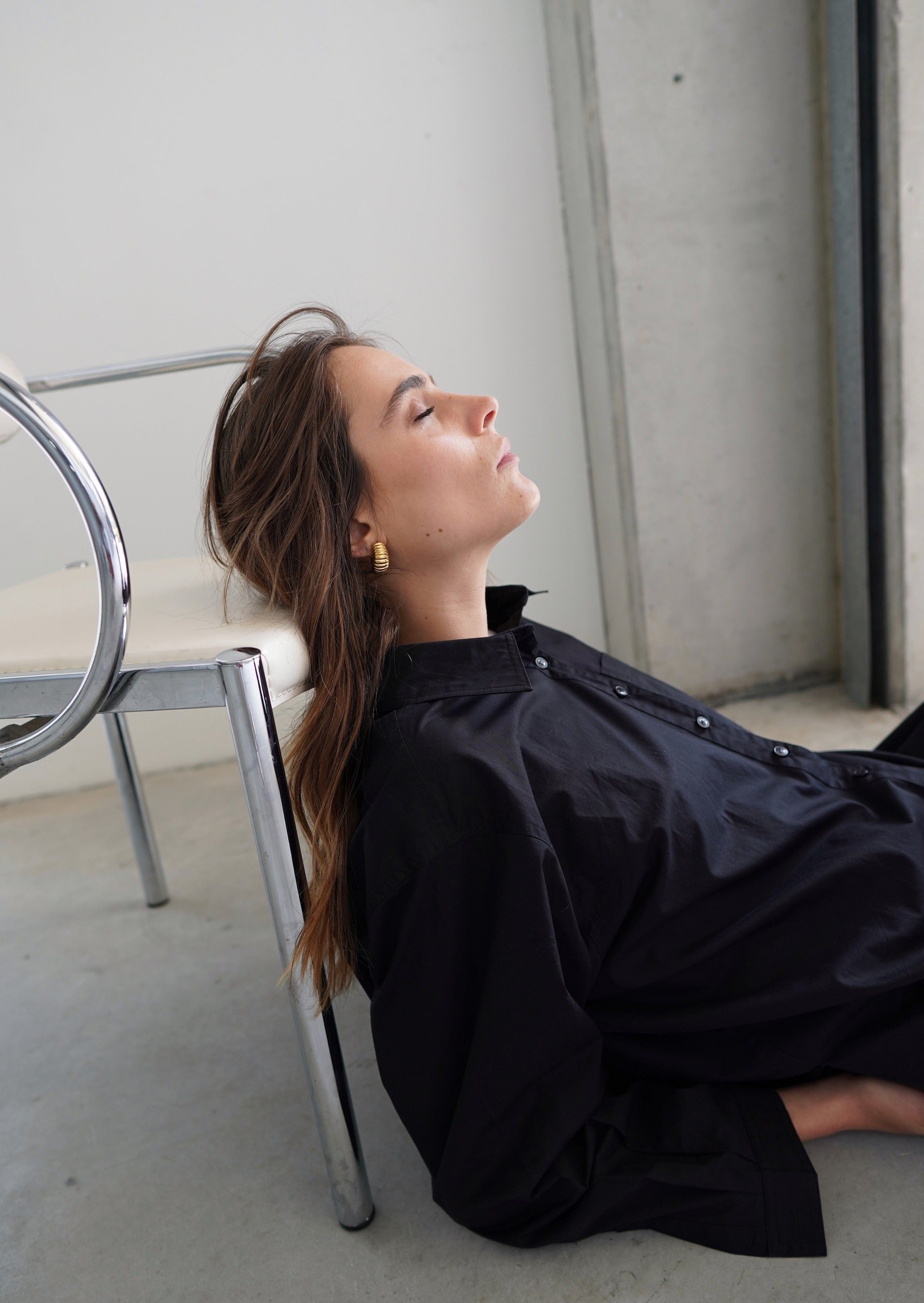 The Daily Set Cotton Shirt | STYL Wardrobe Women’s Clothing | Black Shirt