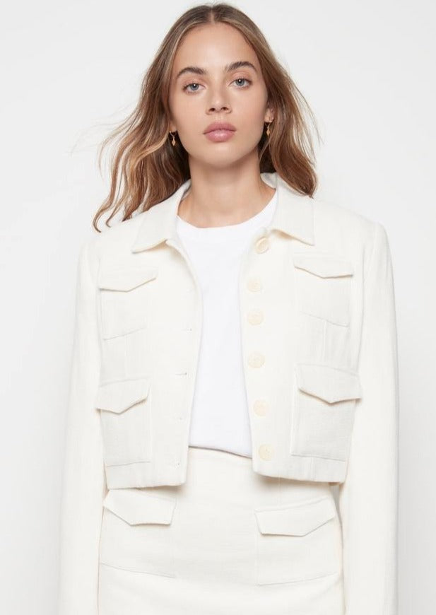 Avenue beige crop jacket